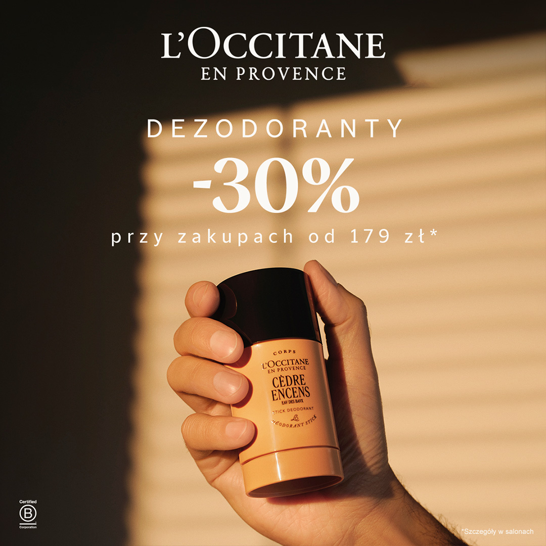 DEZODORANTY -30% PRZY ZAKUPACH OD 179 ZŁ
