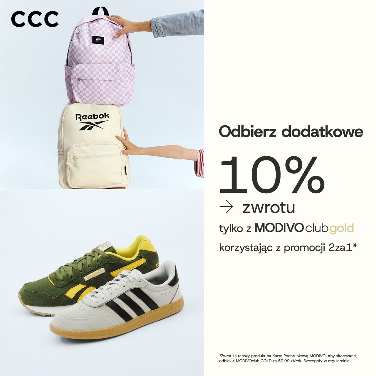 Zgarnij 10% cashbacku w CCC!