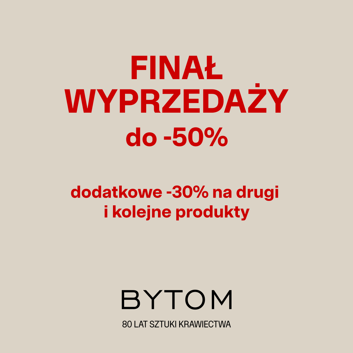 FINAŁ WYPRZEDAŻY