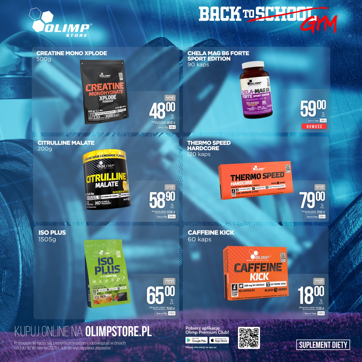BACK TO GYM – Wrześniowe promocje w Olimp Store!
