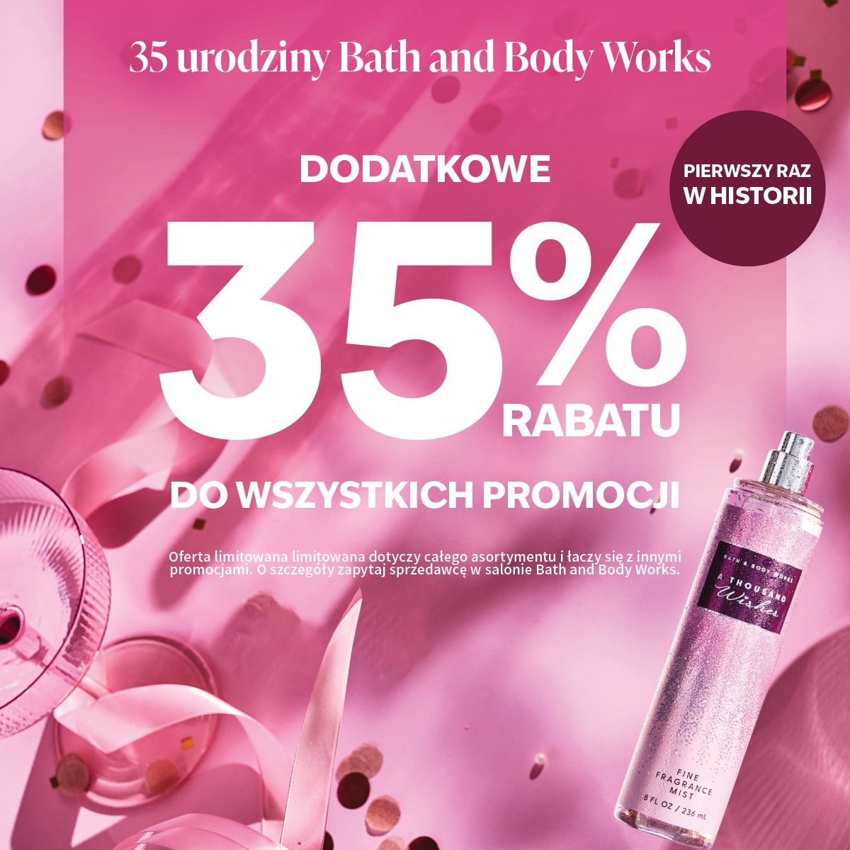 35 Urodziny i dodatkowe 35 % rabatu do wszystkich promocji.