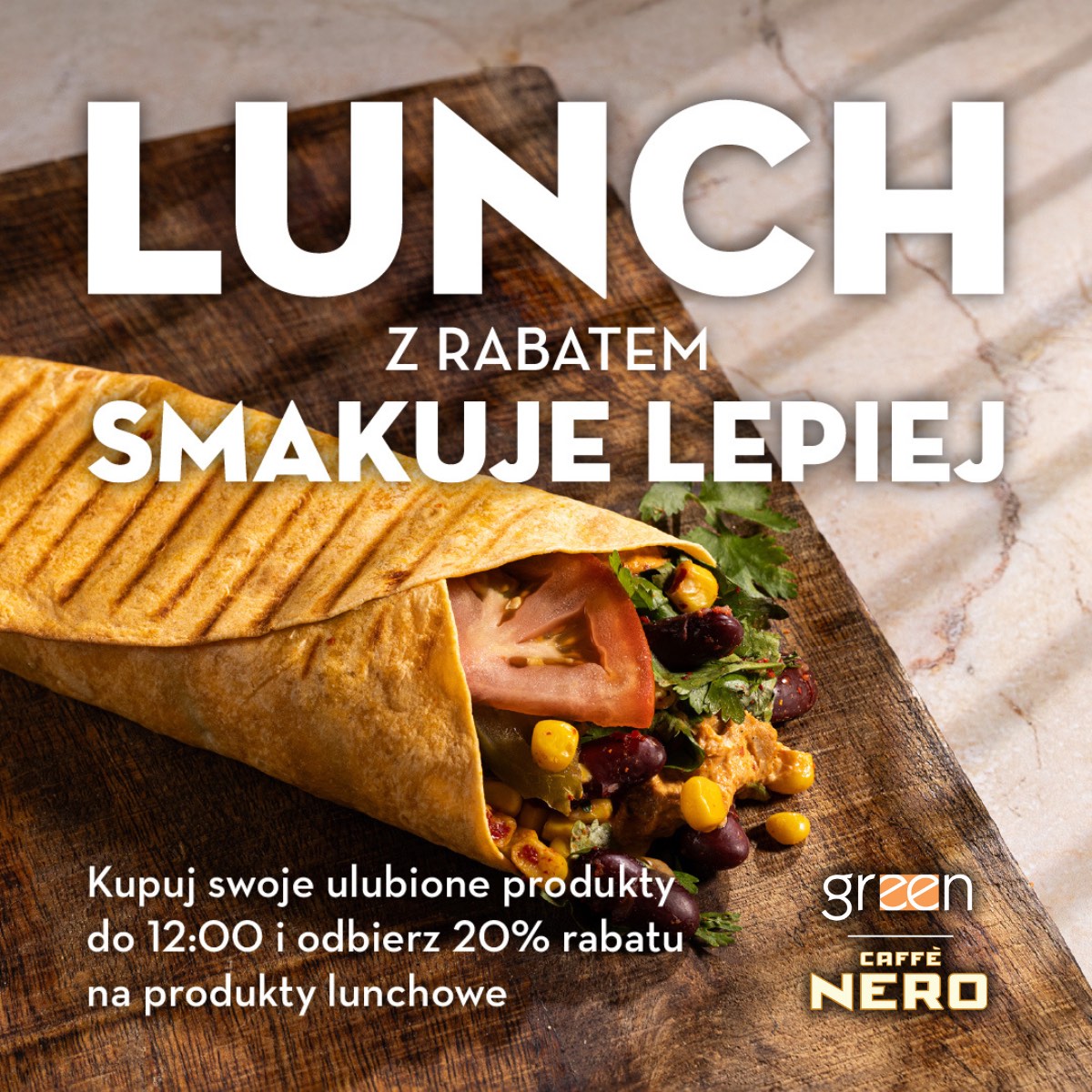 Lunch taniej w Green Caffè Nero!
