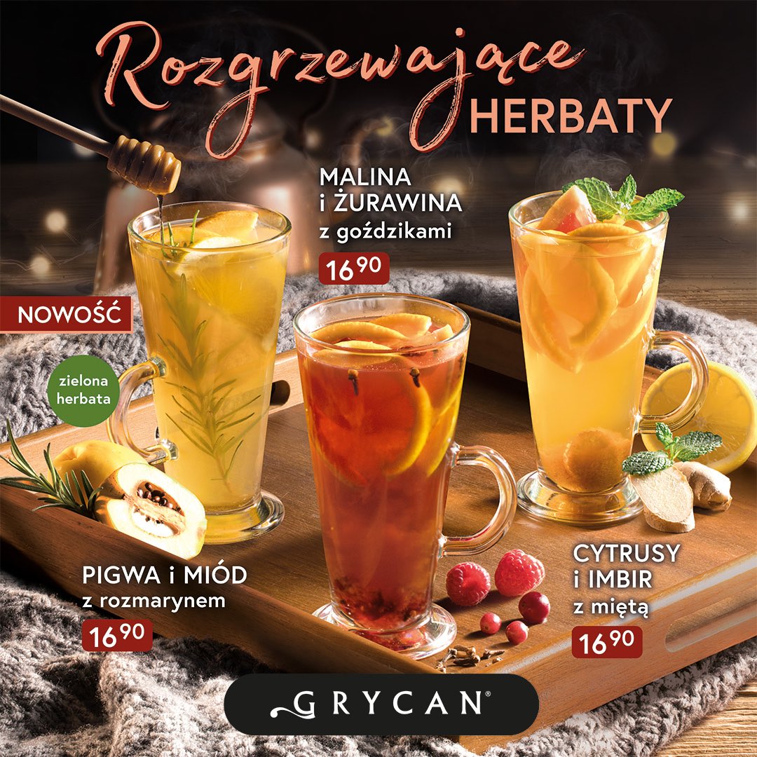 Jesień to idealna pora na herbaty w lodziarnio-kawiarniach Grycan!