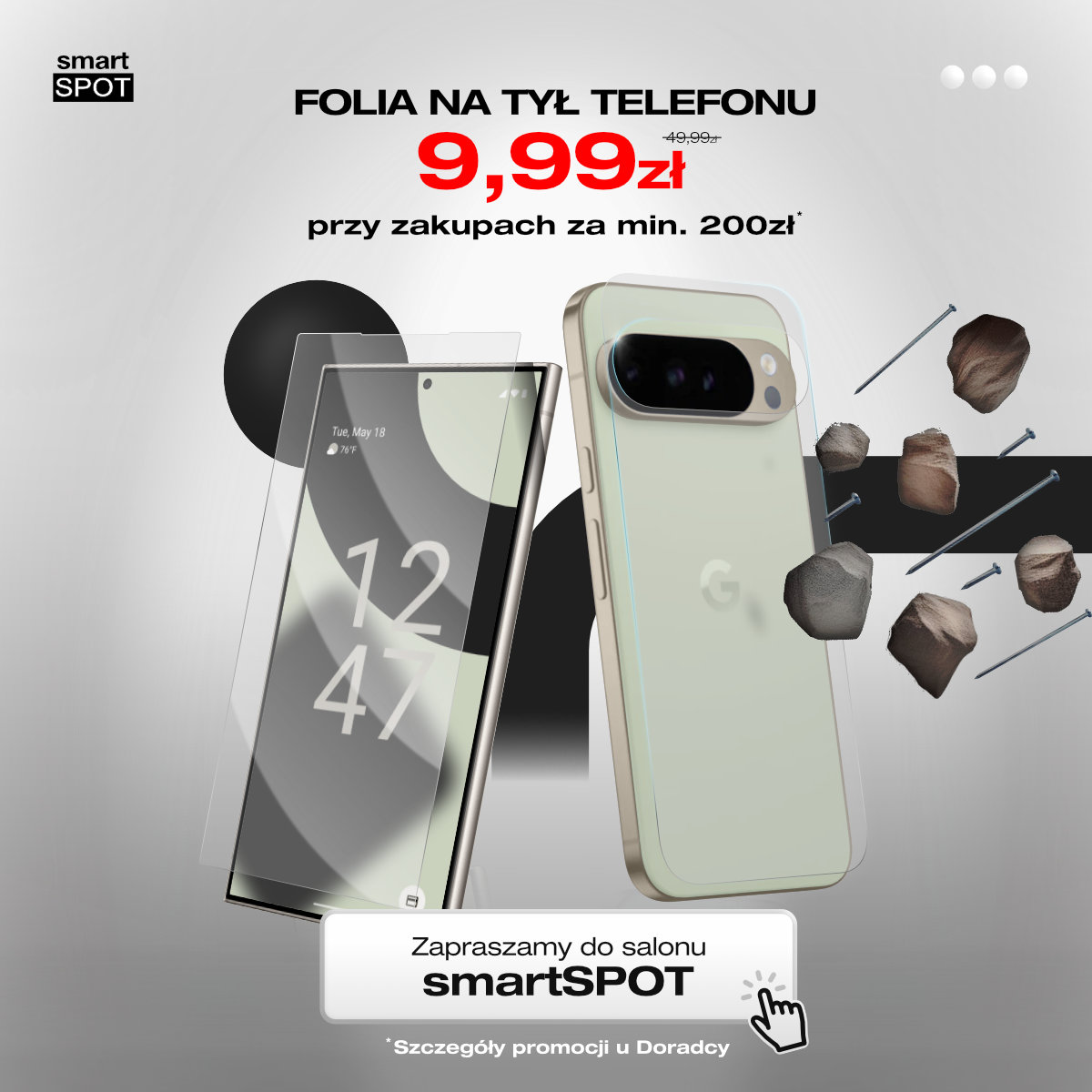 Folia na tył telefonu za 9,99zł!