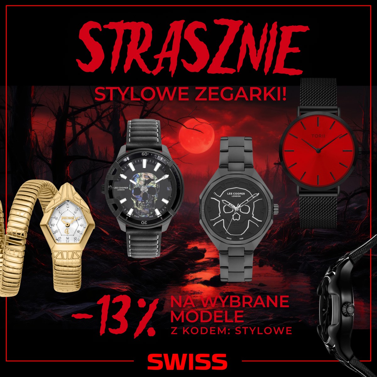 Halloween to czas, kiedy styl spotyka się z odwagą. W SWISS przygotowaliśmy kolekcję, która zachwyca mrocznym urokiem i przyciąga spojrzenia niczym najlepsze przebranie.