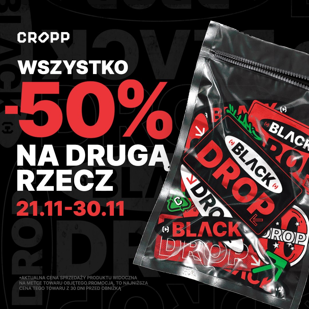 BLACK DROP W CROPP