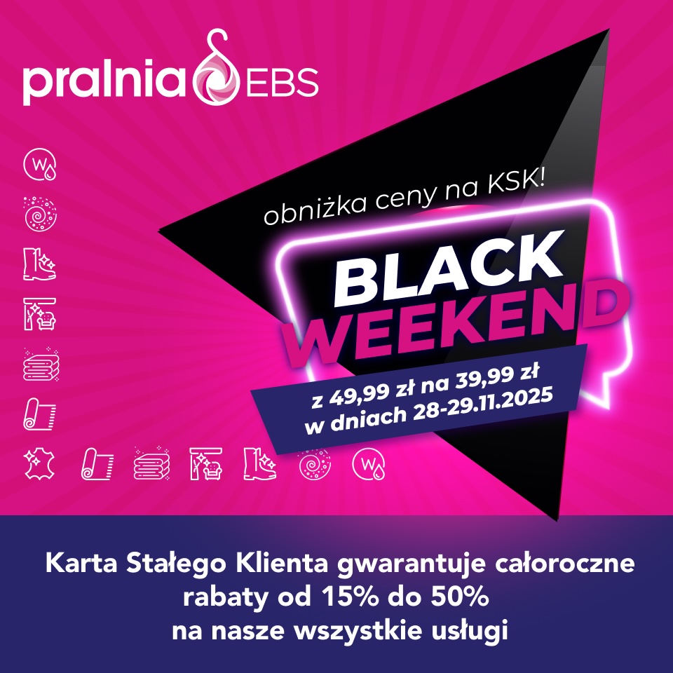 BLACK WEEKEND w Pralni EBS!
