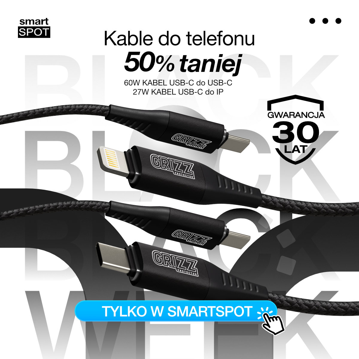 -50% na kabel do telefonu z 30-letnią gwarancją! PROMO