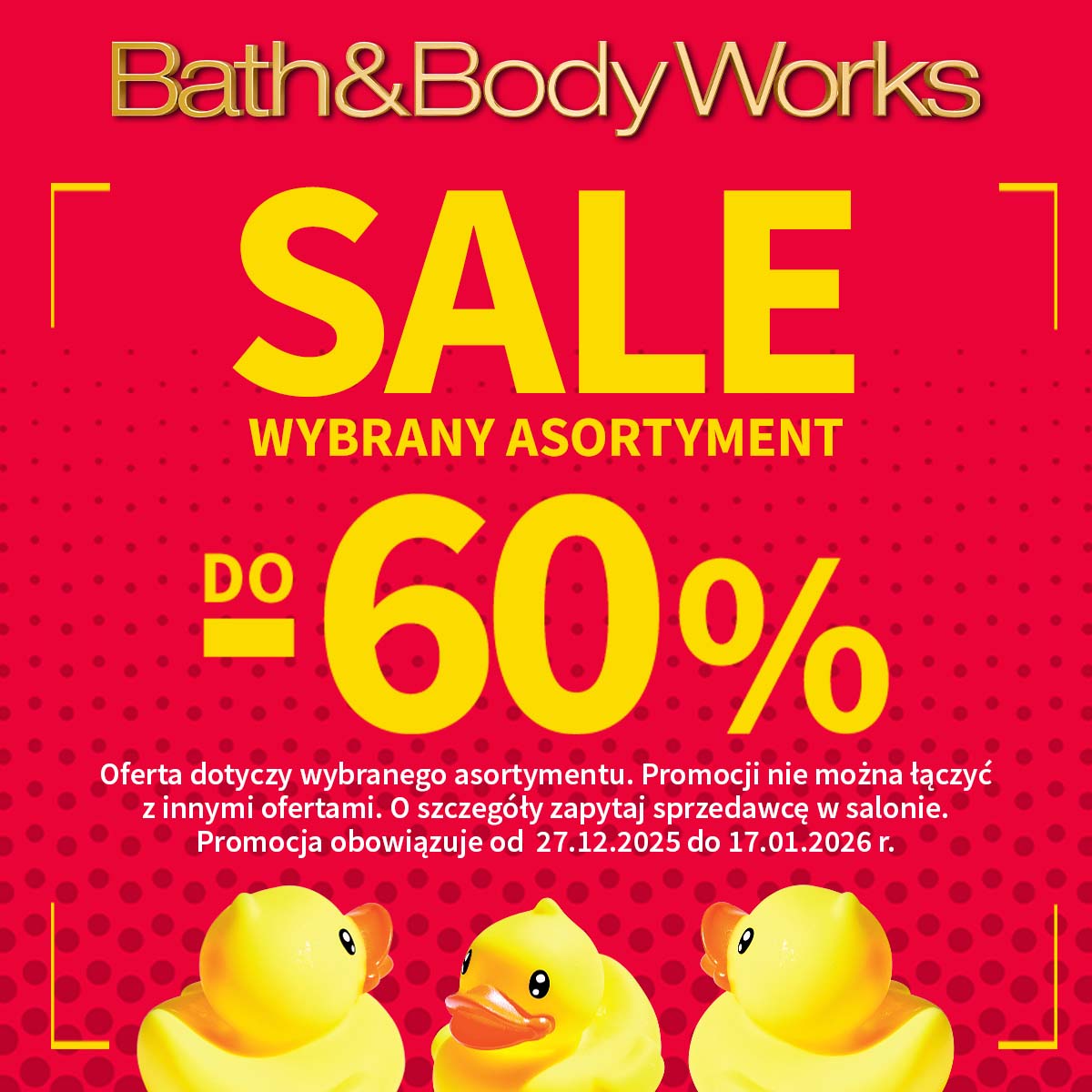 SALE DO -60% NA WYBRANY ASORTYMENT