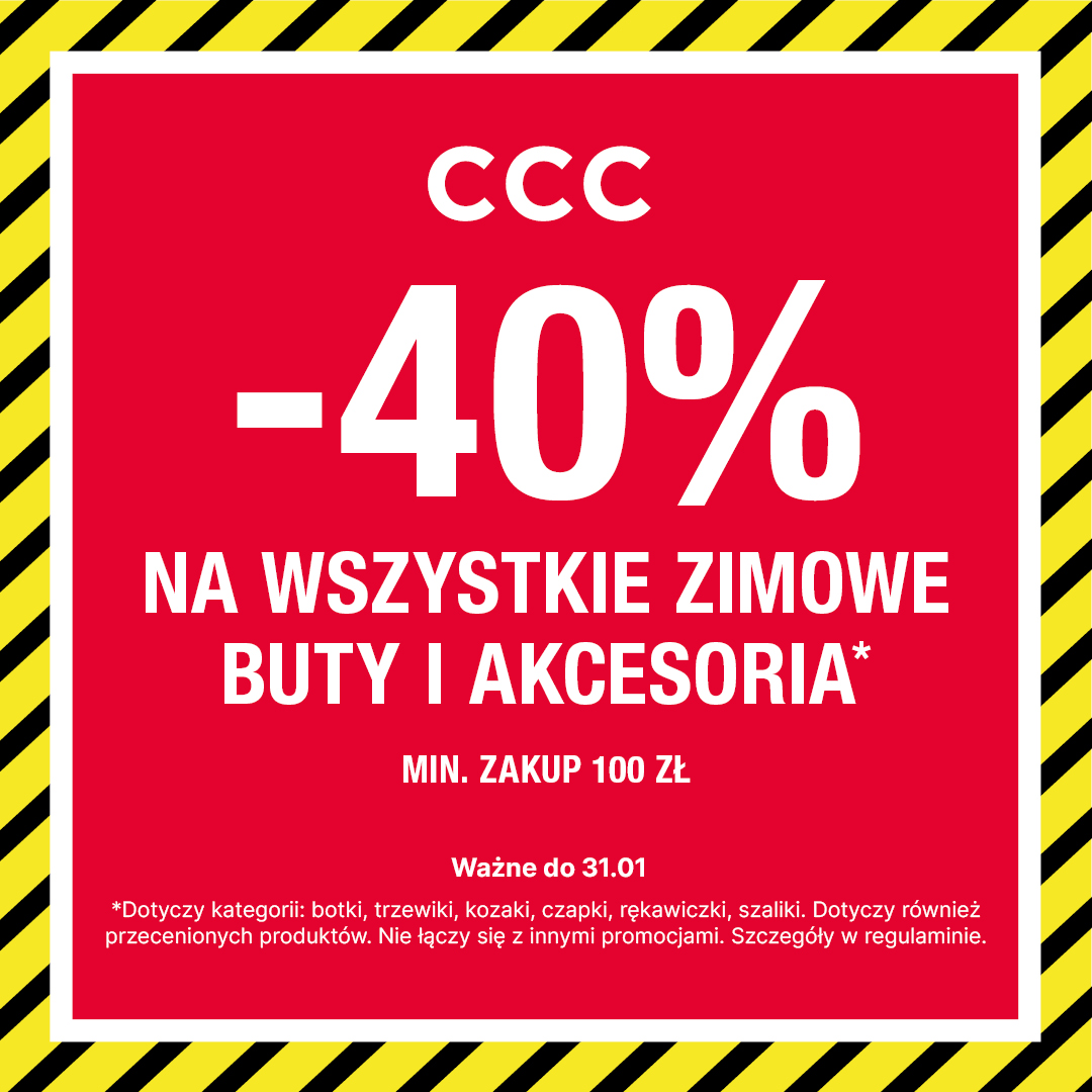 Mega okazja! -40% na całą kolekcję zimową!