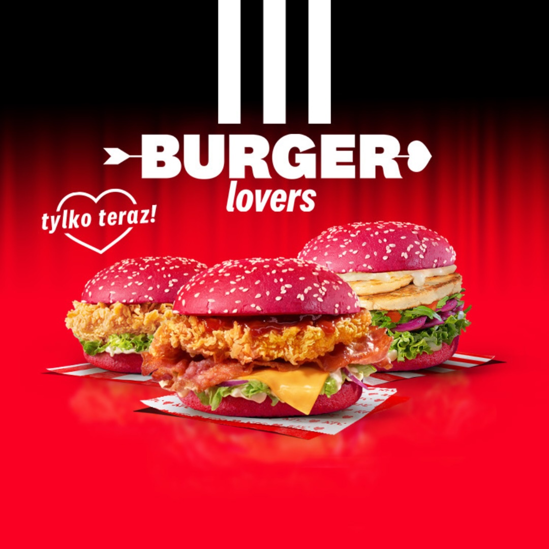 Różowe burgery od KFC na Walentynki!