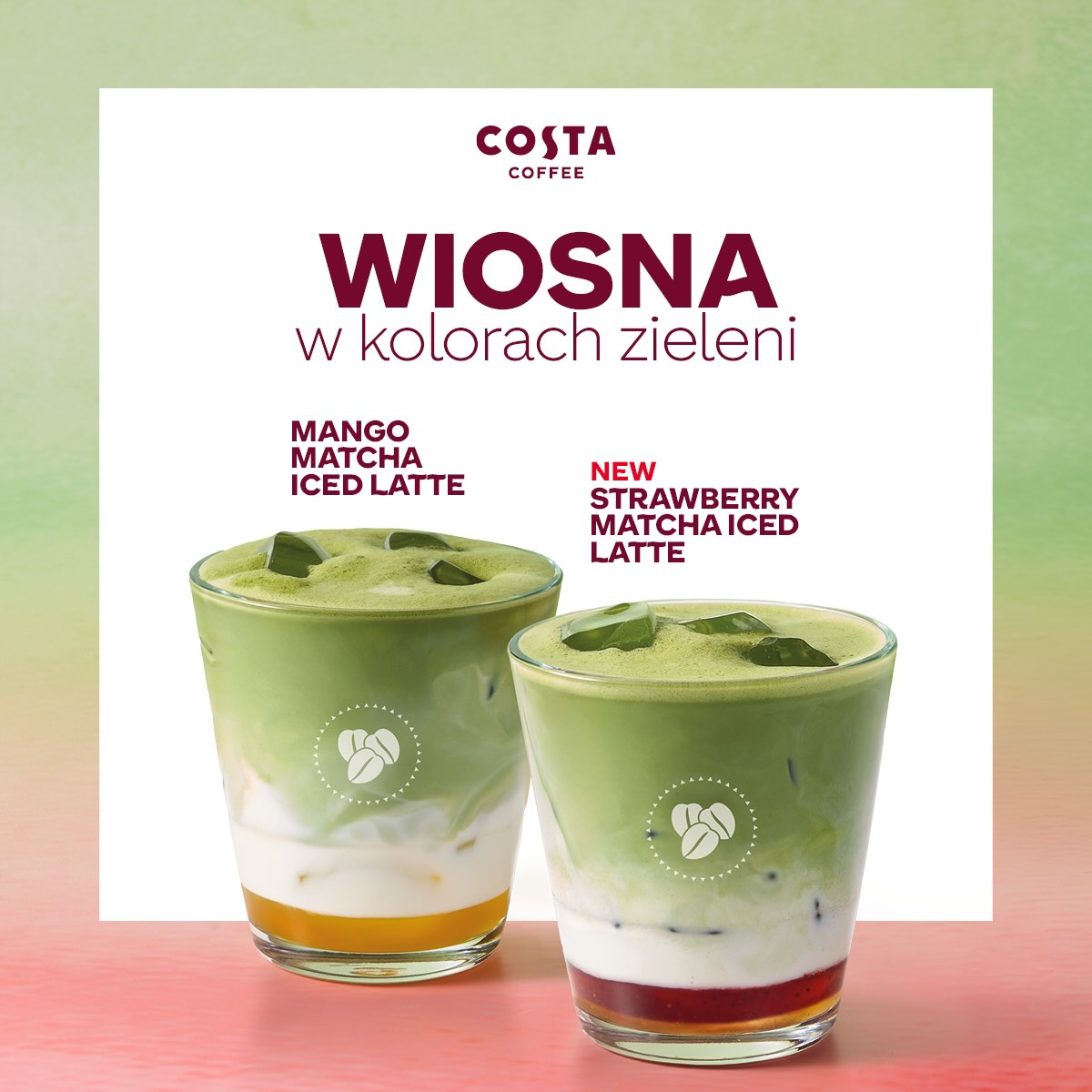 Wiosna w kolorach zieleni. Odkryj nowości Costa Coffee!