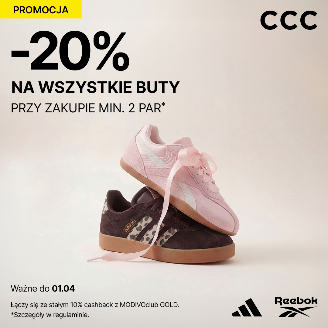 -20% na wszystkie buty przy zakupie 2 par