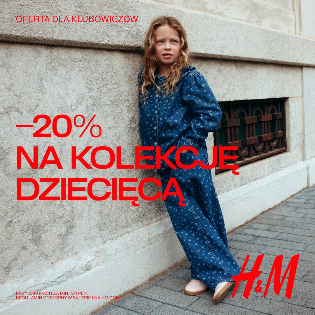 Skorzystaj z rabatu 20% na kolekcję dziecięcą już teraz!