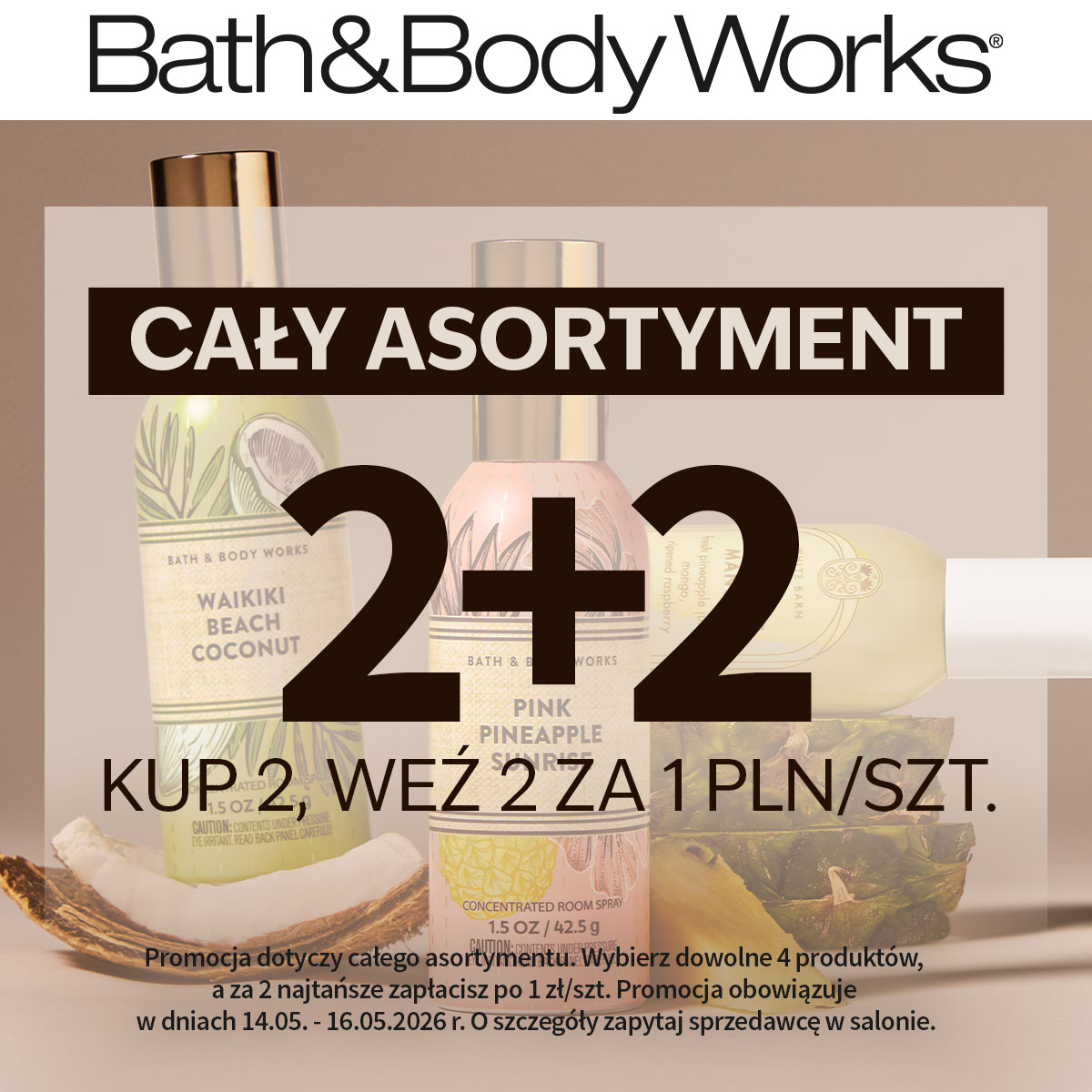 Cały asortyment 2+2 – Kup 2, weź 2 za 1pln/szt.