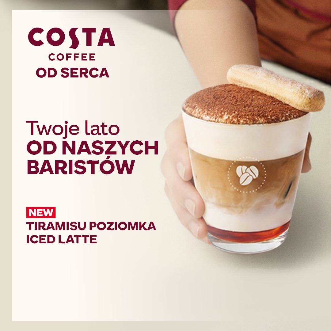 Tiramisu Poziomka Iced Latte