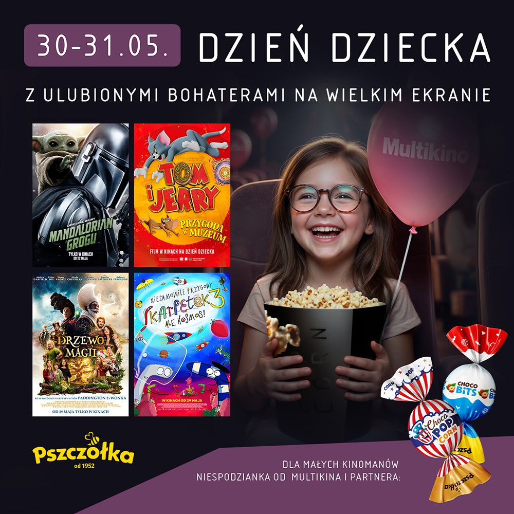 Rodzinny weekend w Multikinie – filmowe świętowanie Dnia Dziecka.