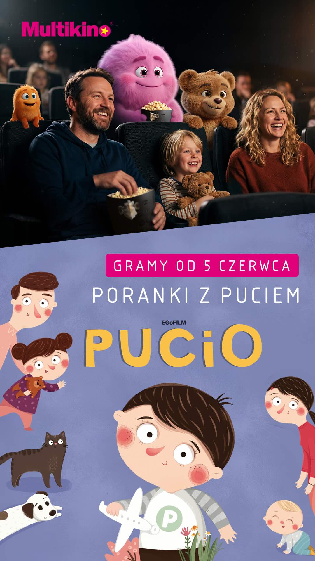 Pucio na Porankach w Multikinie – kreatywność, zabawa i kinowe przygody dla najmłodszych