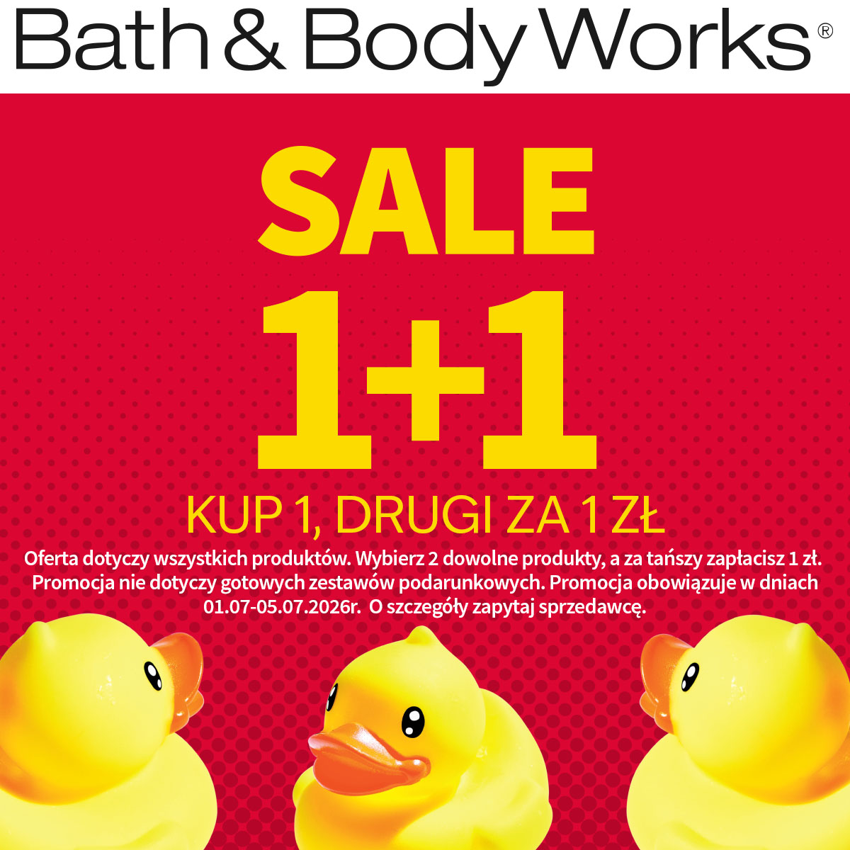 SALE 1+1 KUP 1, DRUGI ZA 1 ZŁ