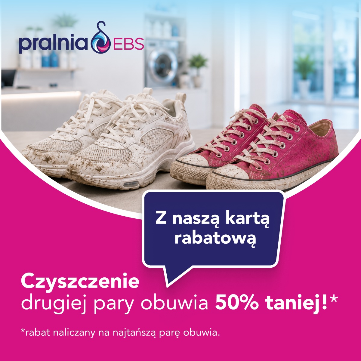 Druga para obuwia 50% taniej!