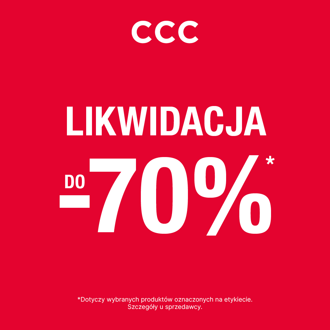 Likwidacja kolekcji do -70% w CCC!