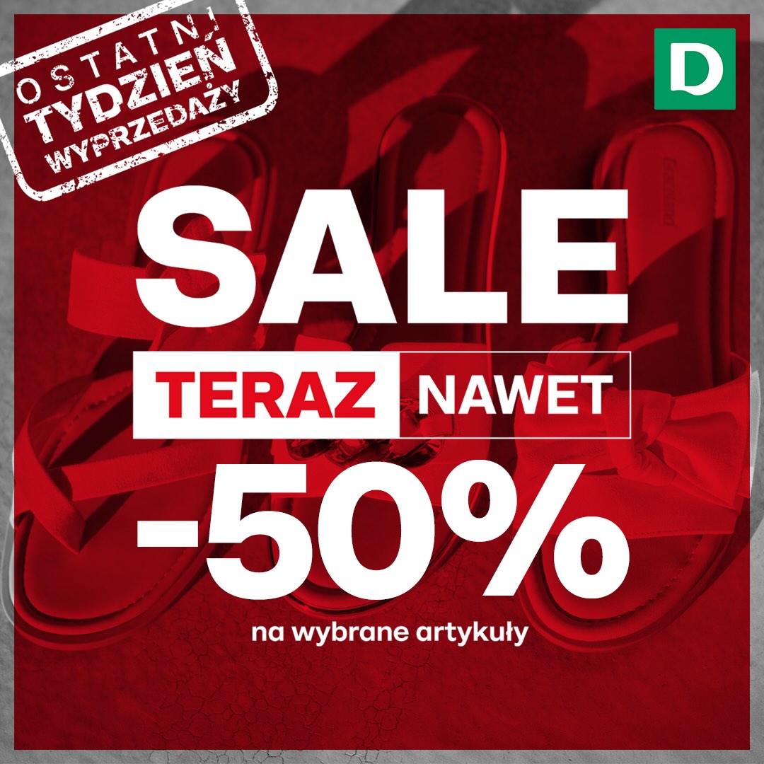 OSTATNI TYDZIEŃ WYPRZEDAŻY!