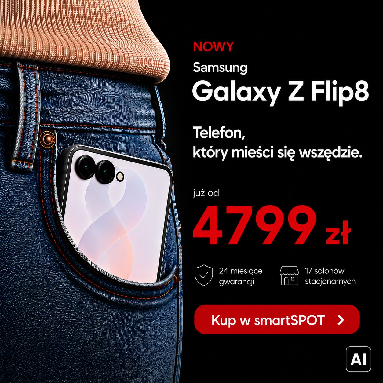 Samsung Galaxy Z Flip8 za 4799zł w smartSPOT!