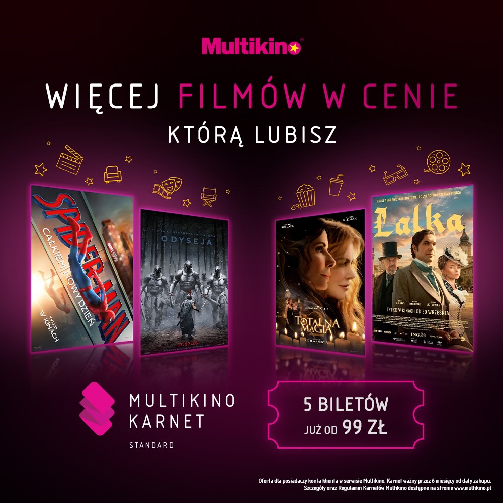 Multikino Karnet Standard – więcej filmów w cenie, którą lubisz
