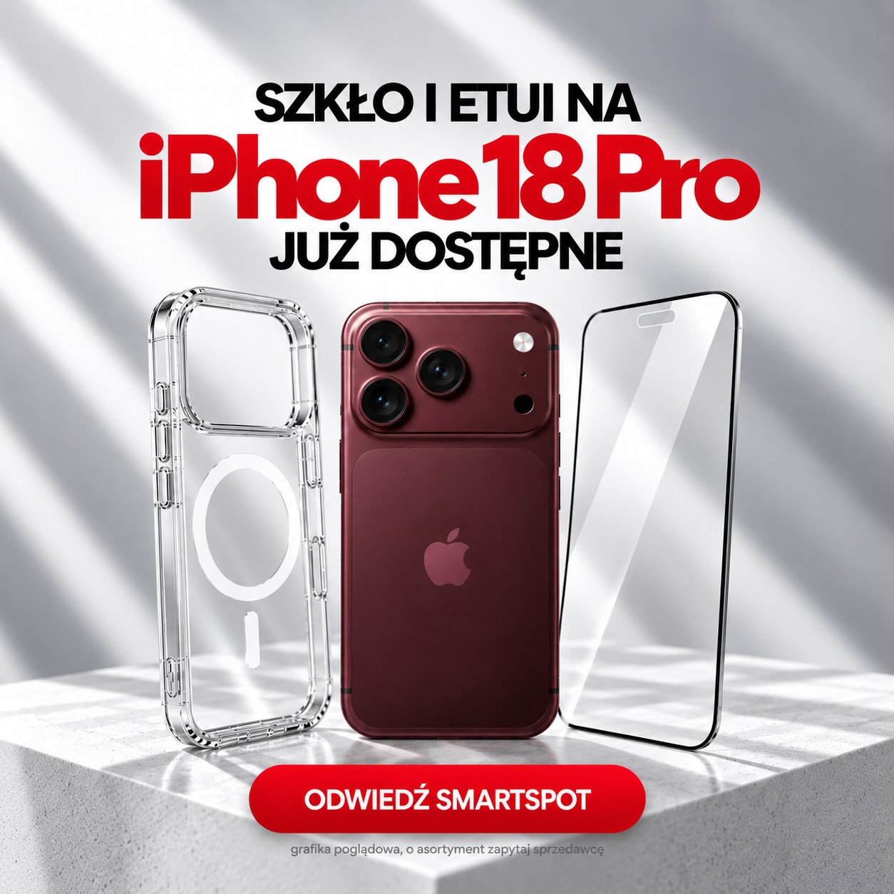 Szkło i etui na iPhone 18 Pro jest już dostępne! Zabezpiecz telefon w smartSPOT